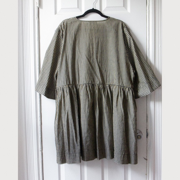 GANNI Seersucker Check Wrap Mini in Gingham Starfish PLUS SIZE - Picture 6 of 7